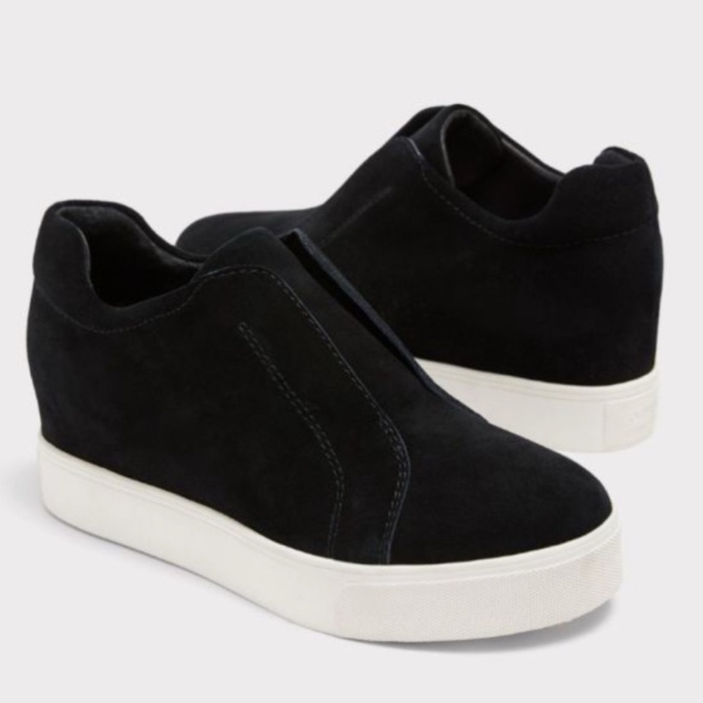 J/SLIDES Starr Hidden Wedge Black Sneakers Sz 9M